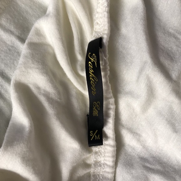 White Floral Bling Top - Picture 4 of 4